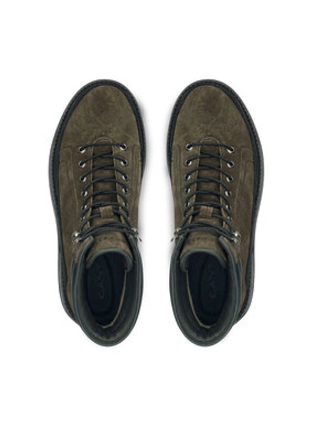 GANT - Gant Trapery Clafton 29643742 Szary. Kolor: szary. Materiał: skóra, zamsz