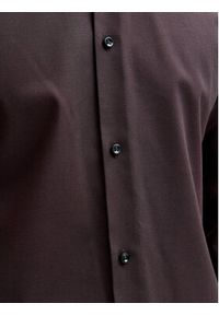 Jack & Jones Koszula Parker 12227385 Bordowy Slim Fit. Kolor: czerwony. Materiał: bawełna #8