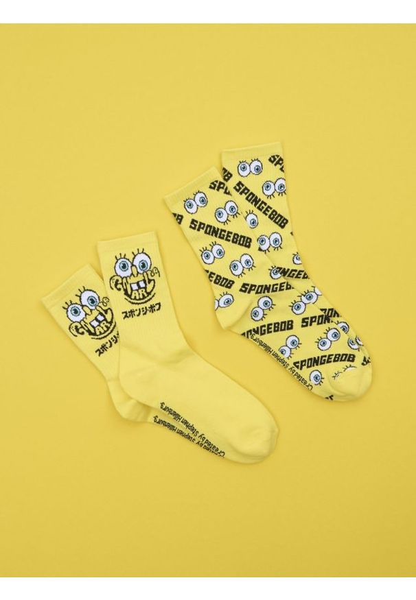 Sinsay - Skarpetki 2 pack SpongeBob SquarePants - wielobarwny