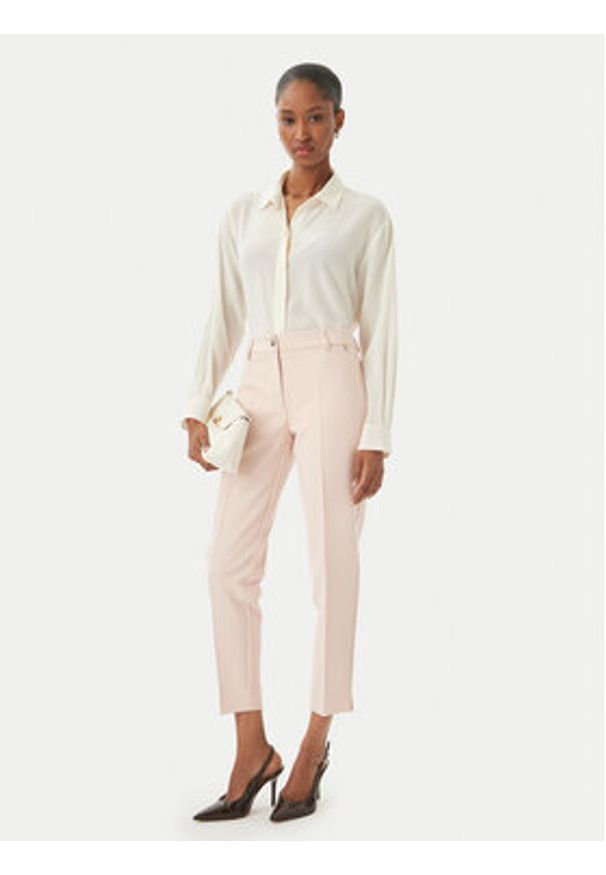 Maryley Spodnie materiałowe 26EB52Z/43PY Różowy jasny Regular Fit. Kolor: różowy. Materiał: syntetyk