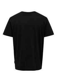 Only & Sons T-Shirt 22026378 Czarny Regular Fit. Kolor: czarny. Materiał: bawełna #5