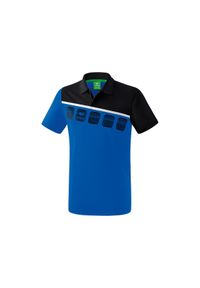 ERIMA - Dziecięca koszulka polo Erima 5-C. Typ kołnierza: polo. Kolor: niebieski, wielokolorowy, czarny. Materiał: materiał. Sport: fitness #1