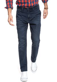 Mustang - MUSTANG RealX Chino MĘSKIE SPODNIE ROZCIĄGLIWE JEANS DRES Dark Blue Denim 1008081 5000 883. Materiał: jeans, dresówka, denim #8