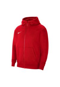 Nike - Bluza Dziecięca Park 20 Fleece Full Zip Hoodie. Kolor: czerwony