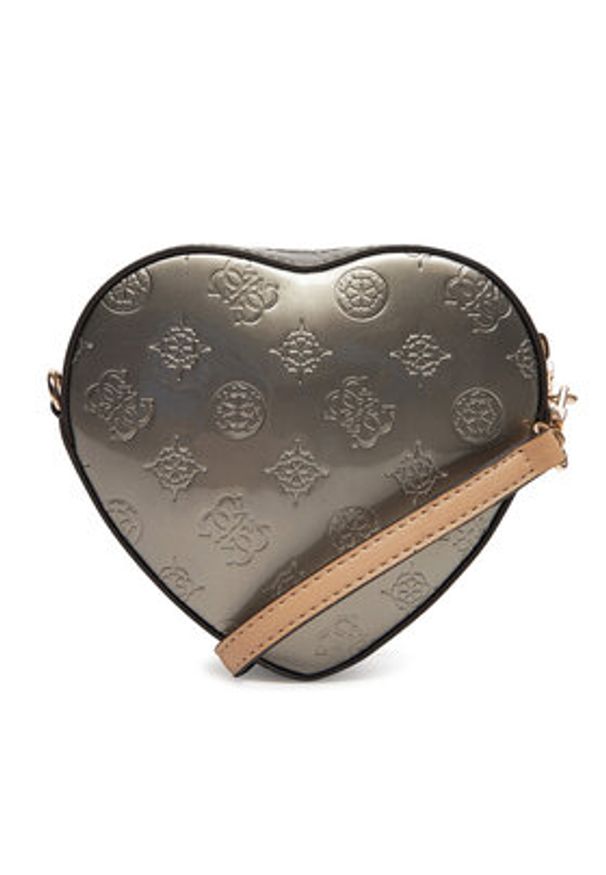 Guess Torebka HWTV94 96770 Srebrny. Kolor: srebrny. Materiał: skórzane