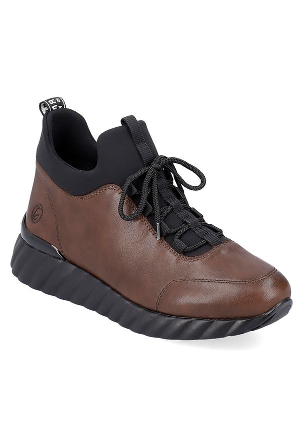 Sneakersy Remonte D5977-22 Chestnut / Schwarz 22. Kolor: brązowy