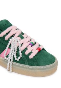 D.A.T.E. Sneakersy Tender W441-TE-BW Zielony. Kolor: zielony. Materiał: skóra, zamsz #4