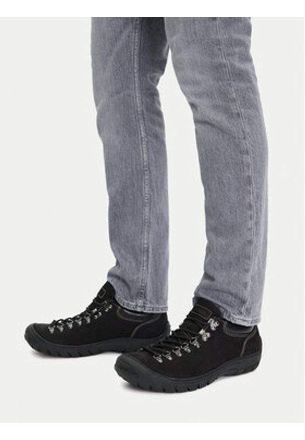 Lasocki Półbuty CEO-UZI-27 MB Czarny. Kolor: czarny. Materiał: zamsz, skóra