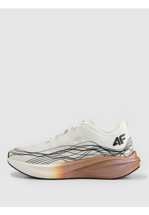 4f - 4F Buty do biegania FLASH SPEED damskie - białe 39. Kolor: biały. Materiał: guma. Szerokość cholewki: normalna. Sport: fitness, bieganie