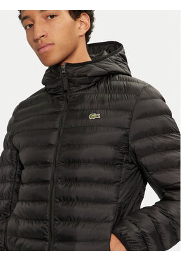 Lacoste Kurtka przejściowa BH2909 Czarny Regular Fit. Kolor: czarny. Materiał: syntetyk