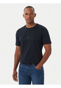 Beverly Hills Polo Club T-Shirt P-FW26M-TS1536 Granatowy Regular Fit. Typ kołnierza: polo. Kolor: niebieski. Materiał: bawełna #1