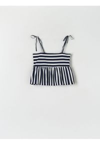 Sinsay - Top w paski - wielobarwny. Materiał: bawełna. Długość: krótkie. Wzór: paski #1