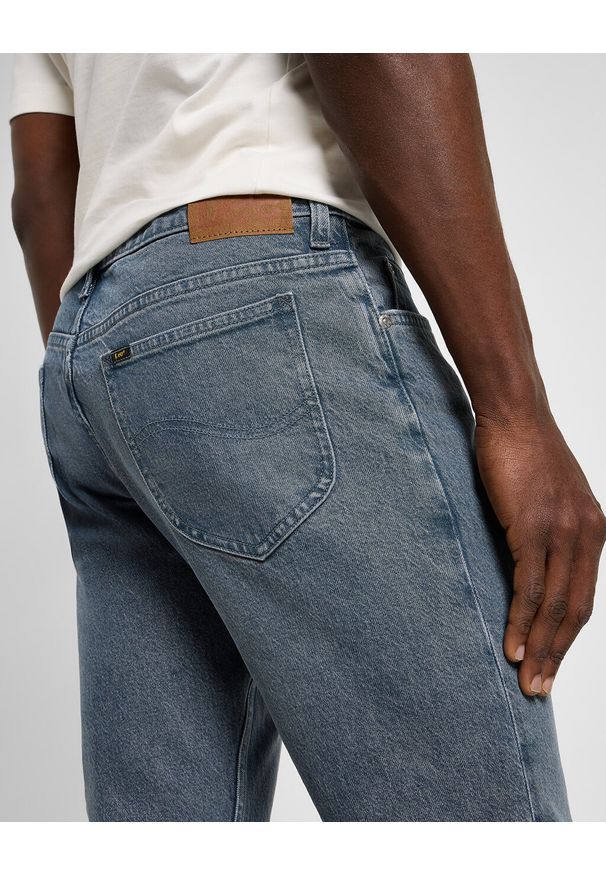 Lee - LEE RIDER MĘSKIE SPODNIE JEANSOWE JEANSY DŻINSY NATURAL GREY 112355796 L701008595