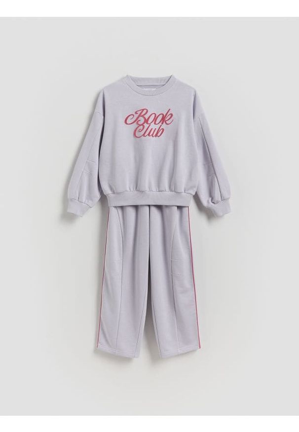 Reserved - Bawełniany komplet - niebieski. Kolor: niebieski. Materiał: bawełna