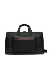 TOMMY HILFIGER - Tommy Hilfiger Torba Th Foundation Duffle AM0AM14160 Czarny. Kolor: czarny. Materiał: skóra #1