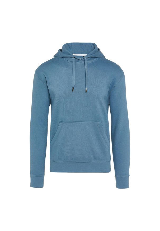 SG - Bluza Z Kapturem Unisex Dla Dorosłych Bez Metki. Typ kołnierza: kaptur. Kolor: niebieski