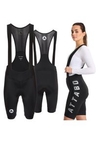 Spodenki rowerowe damskie ATTABO Kirun WMNS Bib Shorts. Kolor: czarny. Sport: kolarstwo