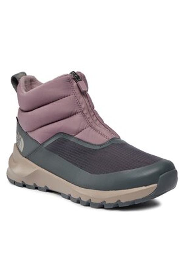 The North Face Śniegowce W Thermoball Progressive Zip II Wp NF0A5LWFODR1 Szary. Kolor: szary. Materiał: materiał