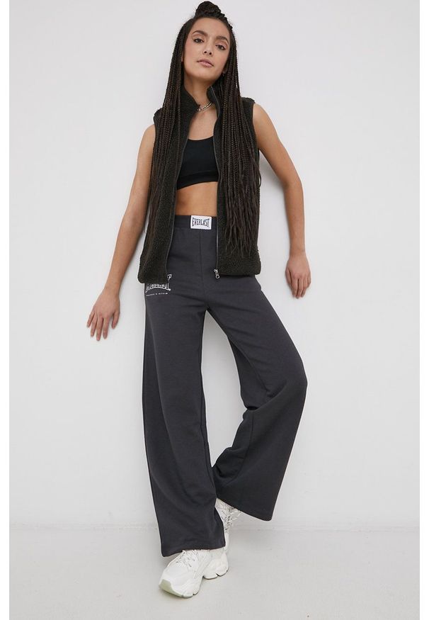 only - Only Kamizelka damska kolor szary. Okazja: na co dzień. Kolor: szary. Styl: casual