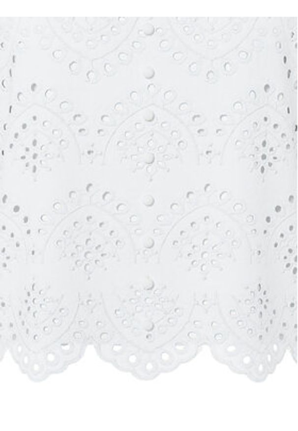 Pieces Top Vilde 17156563 Biały Regular Fit. Kolor: biały. Materiał: bawełna
