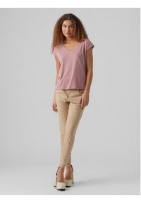 Vero Moda T-Shirt Filli 10247666 Różowy Regular Fit. Kolor: różowy. Materiał: syntetyk #4