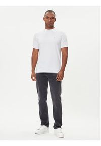 Karl Lagerfeld - KARL LAGERFELD T-Shirt 755053 554235 Biały Regular Fit. Typ kołnierza: dekolt w karo. Kolor: biały. Materiał: bawełna #4
