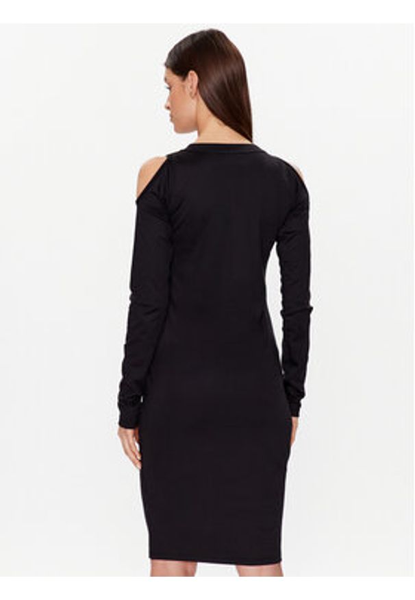 DKNY Sport Sukienka codzienna DP2D4737 Czarny Classic Fit. Okazja: na co dzień. Kolor: czarny. Materiał: syntetyk. Typ sukienki: proste, sportowe. Styl: sportowy, casual
