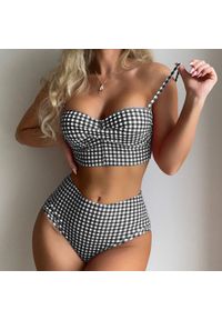 Intica - Strój kąpielowy retro z klasycznym krojem Floy. Kolor: wielokolorowy. Materiał: materiał #3