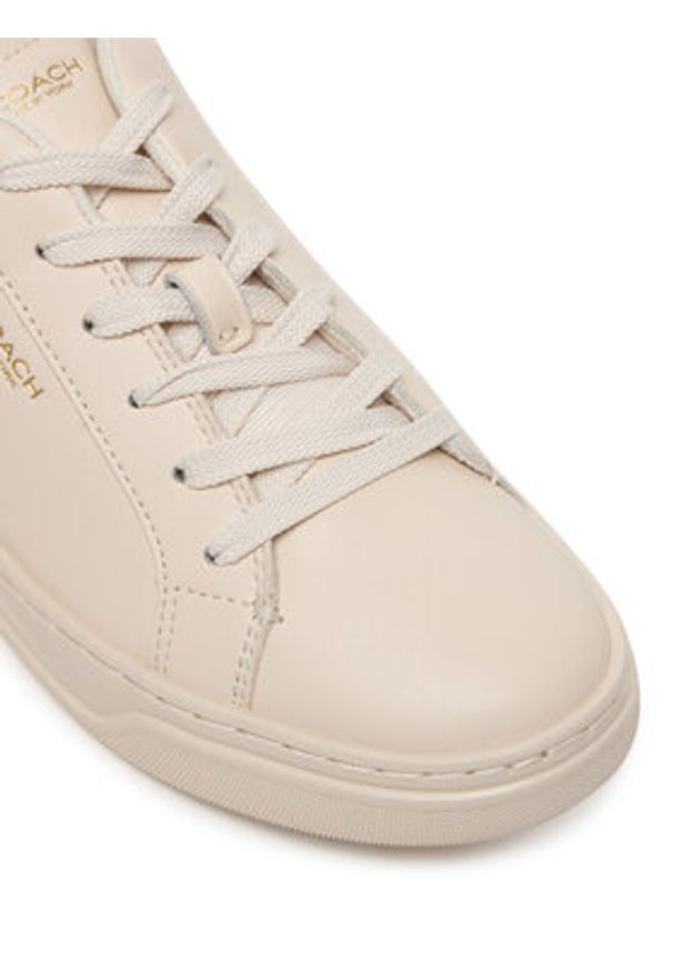 Coach Sneakersy CCN69 Écru. Kolor: kremowy. Materiał: skóra