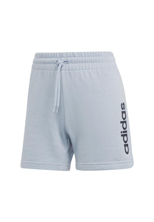 Adidas - Essentials Linear French Terry Shorts. Kolor: wielokolorowy, niebieski, czarny