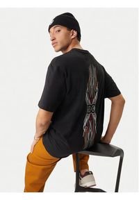 DC Shoes T-Shirt Burn Out EDYZT04356 Czarny Regular Fit. Kolor: czarny. Materiał: bawełna #4