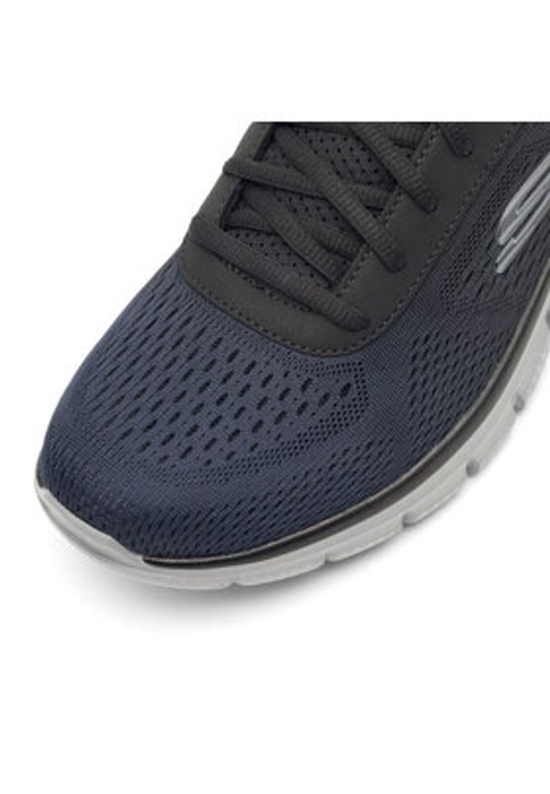 skechers - Skechers Sneakersy TRACK RIPKENT 232399 NVBK Granatowy. Kolor: niebieski. Materiał: materiał