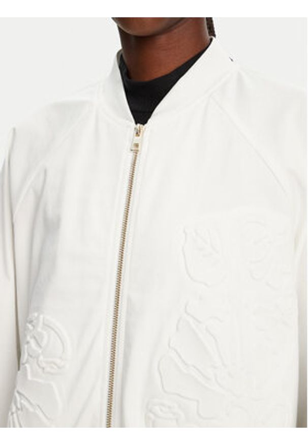 ACCESS FASHION Kurtka bomber 53-1039-886 Biały Regular Fit. Kolor: biały. Materiał: bawełna