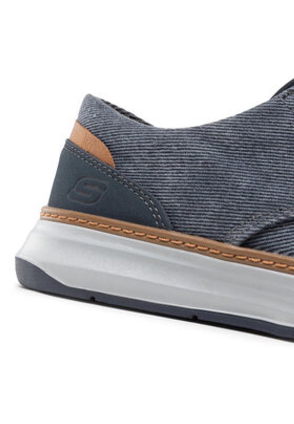 skechers - Skechers Półbuty Ederson 65981/NVY Granatowy. Kolor: niebieski. Materiał: materiał