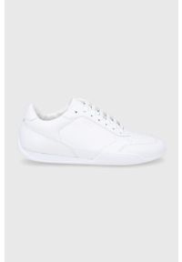 BOSS - Boss buty skórzane Belward kolor biały. Nosek buta: okrągły. Zapięcie: sznurówki. Kolor: biały. Materiał: skóra
