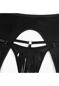 Intica - Komplet bielizny z delikatnym biustonoszem i majtkami Dea. Kolor: czarny. Materiał: materiał, skóra #9