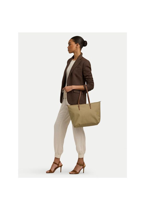 Lauren Ralph Lauren - Torebka LAUREN RALPH LAUREN. Kolor: brązowy