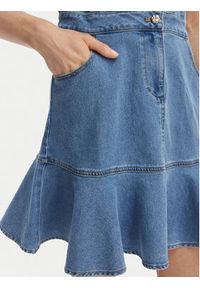 Morgan Sukienka jeansowa 261-RIGHT Niebieski Slim Fit. Kolor: niebieski. Materiał: bawełna #4