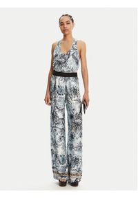 Just Cavalli Spodnie materiałowe 78PAA120 Niebieski Loose Fit. Kolor: niebieski. Materiał: wiskoza
