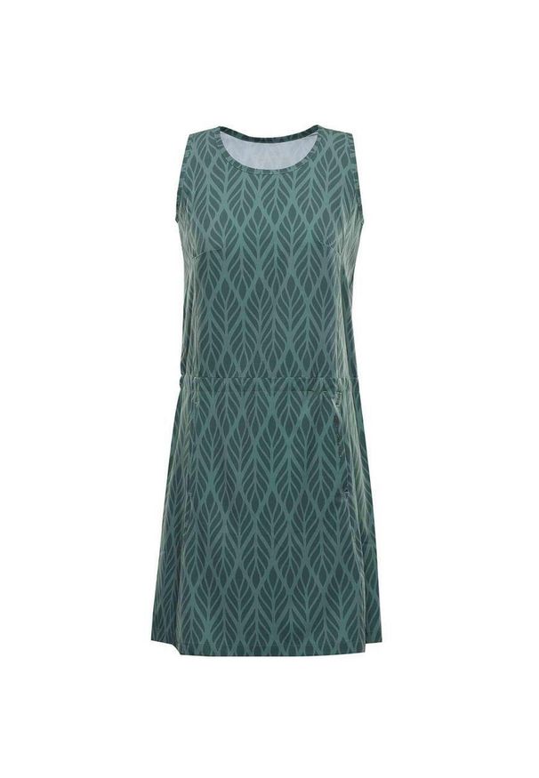 ALPINE PRO Coleena 2 Sukienka Damska Szybkoschnąca Zielona M. Kolor: zielony. Typ sukienki: sportowe. Styl: sportowy