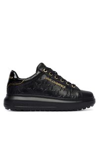 Karl Lagerfeld - KARL LAGERFELD Sneakersy KL67549E Czarny. Kolor: czarny. Materiał: skóra