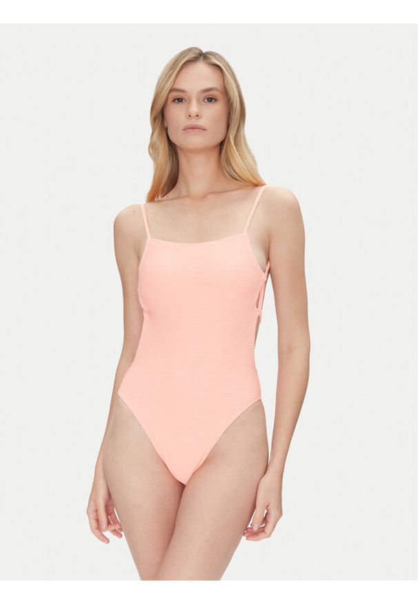Billabong Strój kąpielowy Tanlines Eva One Piece EBJX100111 Koralowy. Kolor: pomarańczowy. Materiał: syntetyk