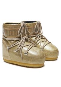 Moon Boot Śniegowce Icon Low Glitter 80D1409440 Złoty. Kolor: złoty. Materiał: skóra