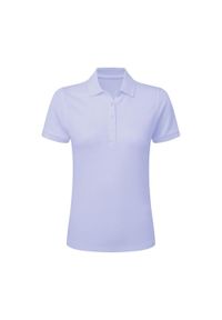 SG - Damska Koszulka Polo Signature Stretch Bez Metki. Typ kołnierza: polo. Kolor: niebieski