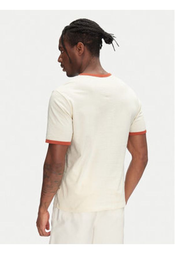 Jack & Jones - Jack&Jones T-Shirt Ringer 12277262 Écru Regular Fit. Materiał: bawełna