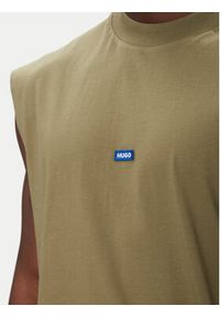 Hugo - HUGO Tank top Navertz 50509773 Zielony Regular Fit. Kolor: zielony. Materiał: bawełna