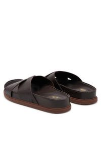 Clarks Klapki Torford Cross 26180888 Brązowy. Kolor: brązowy. Materiał: skóra #5