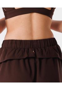 Lekkie szorty dla kobiet sportowe z kieszonką Carpatree Balletcore. Kolor: brązowy. Sport: fitness