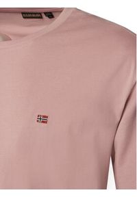 Napapijri T-Shirt Salis NP0A4H8D Różowy Regular Fit. Kolor: różowy. Materiał: bawełna #5