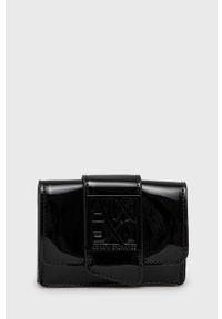 Armani Exchange portfel damski kolor czarny. Kolor: czarny